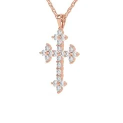 Cross 1/2Ctw Pendant(Diamond Cross Pendant 453912) -NEWWORLD DIAMONDS cross 12ctw pendant for pendant gemstone jewelry 7