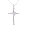 Cross Pendant 1/2Ctw(Diamond Cross Pendant 453906) -NEWWORLD DIAMONDS cross pendant 12ctw for pendant gemstone jewelry 1
