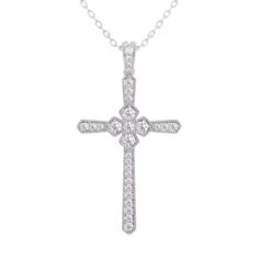 Cross Pendant 1/2Ctw(Diamond Cross Pendant 453906)