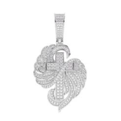 Cross Wings Pendant 3/4Ctw(Cross Wings Pendant 453895) -NEWWORLD DIAMONDS cross wings pendant 34ctw for pendant gemstone jewelry 5