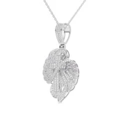 Cross Wings Pendant 3/4Ctw(Cross Wings Pendant 453895) -NEWWORLD DIAMONDS cross wings pendant 34ctw for pendant gemstone jewelry 7