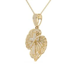 Cross Wings Pendant 3/4Ctw(Cross Wings Pendant 453895) -NEWWORLD DIAMONDS cross wings pendant 34ctw for pendant gemstone jewelry 8