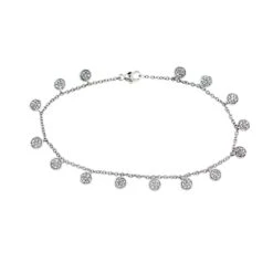 Dangle Station Bracelet 1/2Ctw(Dangle Bracelet Stations)