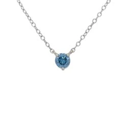 Danielle Necklace - 1/3 Ct. T.W. Blue(Blue Diamond Solitaire Necklace 263322)