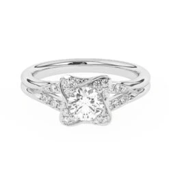 Daphne Halo Engagement Ring(Daphne Halo Engagement Ring)