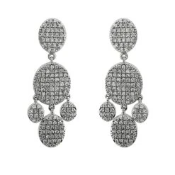 Diamond Chandelier Earrings 1 3/4Ctw(Chandelier Diamond Earrings)