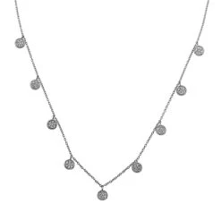 Diamond Dangle Necklace 1/2Ctw(Long Dangle Diamond Necklace)