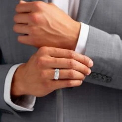 Donald Ring - 1/2 Ct. T.W.(White Dia Mens Ring 454522) -NEWWORLD DIAMONDS donald ring 12 ct t w for ring gemstone jewelry 5