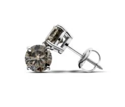 Emmy Earrings 1.0Ctw(Smoky Diamond Stud Earring 261894c1)