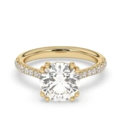 Gine Hidden Halo Setting(Gine Setting 453761) -NEWWORLD DIAMONDS gine hidden halo setting for settings gemstone jewelry 5