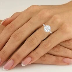 Ginny Hidden Halo Setting(Ginny Setting 453765) -NEWWORLD DIAMONDS ginny hidden halo setting for settings gemstone jewelry 4