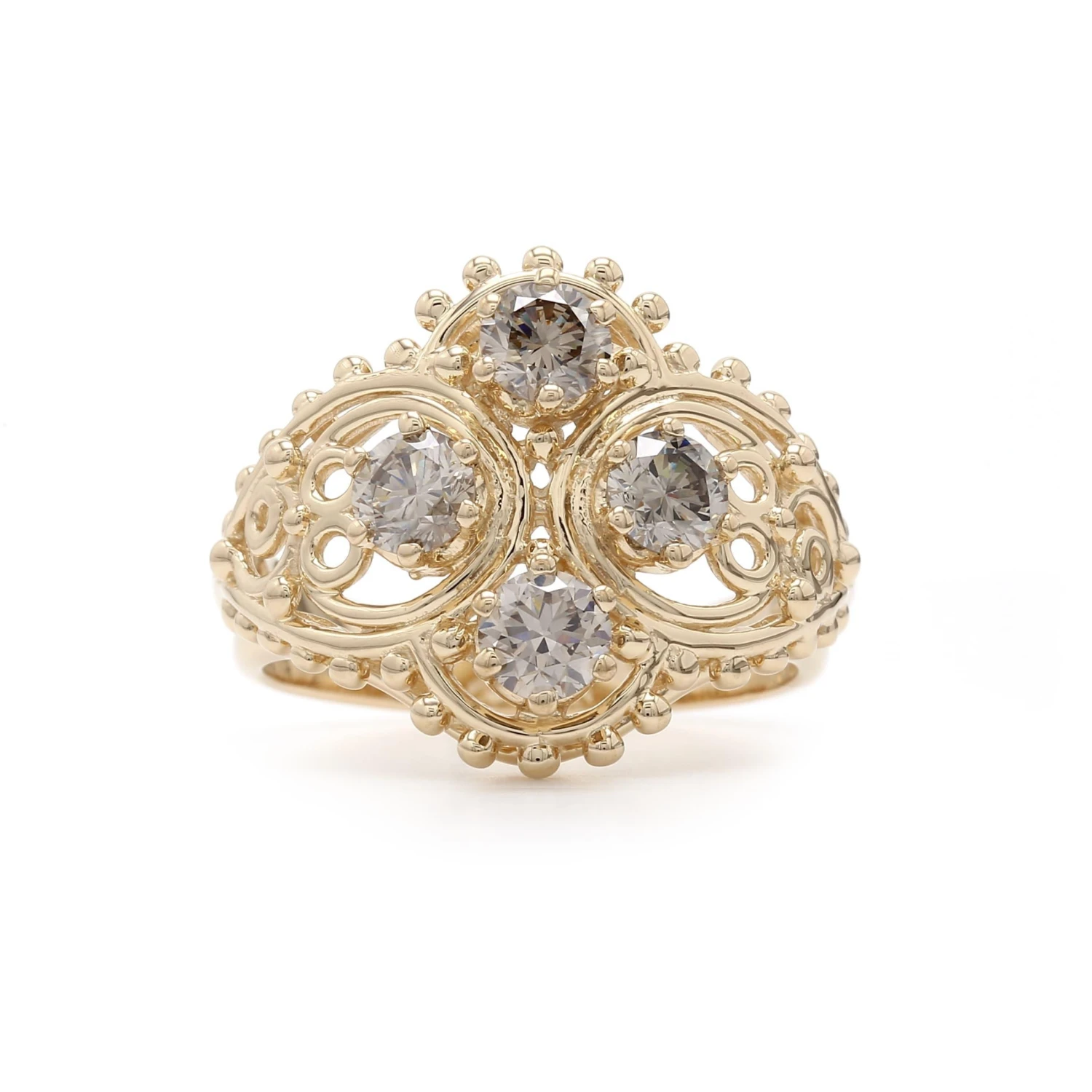 Gladis Ring - 1.00 Ct. T.W.(Smoky Diamonds Ring 262160) 3 Gladis Ring - 1.00 Ct. T.W.(Smoky Diamonds Ring 262160)