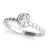 Gwen Ring 1/4 Ct(Bezel Diamond Ring Solitaire) -NEWWORLD DIAMONDS gwen ring 14 ct for ring gemstone jewelry 1