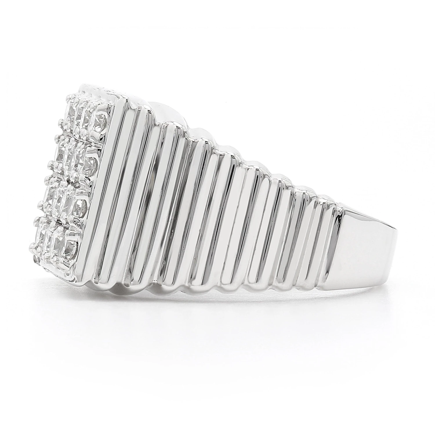 Harvey Ring - 1.00Ctw(White Dia Mens Ring 262268) 4 Harvey Ring - 1.00Ctw(White Dia Mens Ring 262268) - Image 2