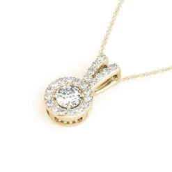 Holland Pendant 3/4Ctw(Diamond Pendants Halo) -NEWWORLD DIAMONDS holland pendant 34ctw for pendant gemstone jewelry 3