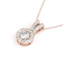 Holland Pendant 3/4Ctw(Diamond Pendants Halo) -NEWWORLD DIAMONDS holland pendant 34ctw for pendant gemstone jewelry 6