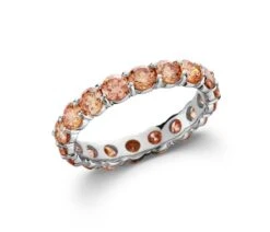 Ivory Ring - 2 1/2 Ct. T.W. Orange(Orange Diamonds Ring 261876) -NEWWORLD DIAMONDS ivory ring 2 12 ct t w orange for ring gemstone jewelry 4