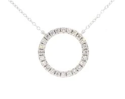 Jennifer Pendant(Diamond Circle Necklace 261783)
