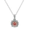 Kari Pendant - 1.0 Ct. T.W.(Pink Diamond Halo Pendant 453813) -NEWWORLD DIAMONDS kari pendant 1 0 ct t w for pendant gemstone jewelry 1