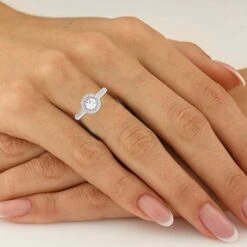 Kelly Setting(White Diamonds Ring S454324) -NEWWORLD DIAMONDS kelly setting for settings gemstone jewelry 3