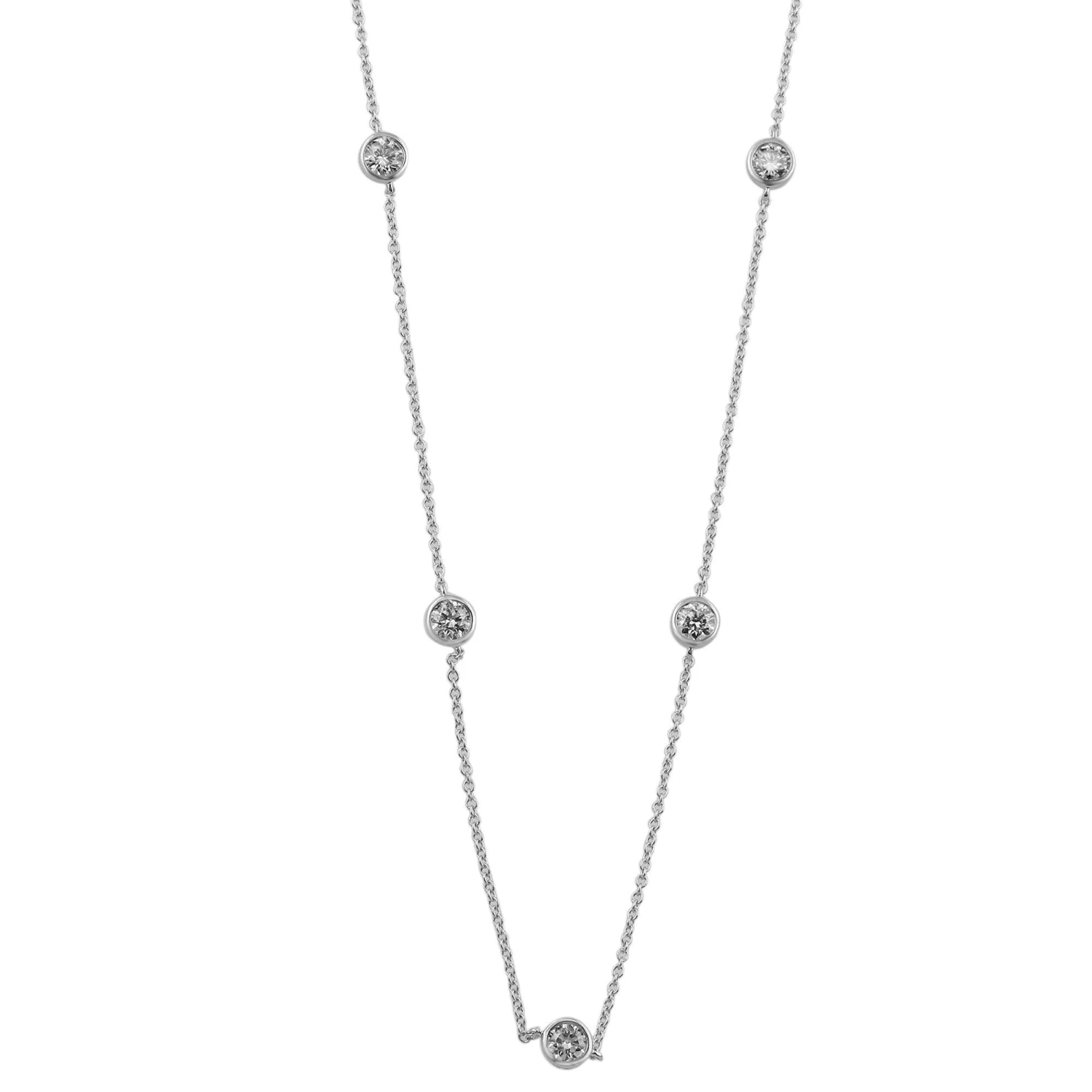 Layla Station Necklace 3 1/2Ctw.(Layla Station Necklace 453834) 3 Layla Station Necklace 3 1/2Ctw.(Layla Station Necklace 453834)