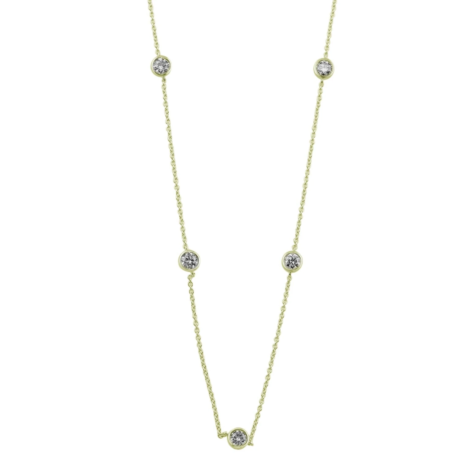 Layla Station Necklace 3 1/2Ctw.(Layla Station Necklace 453834) 4 Layla Station Necklace 3 1/2Ctw.(Layla Station Necklace 453834) - Image 2