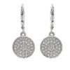 Leverback Diamond Disks Earrings 1/2Ctw(Leverback Diamond Disks Earrings)