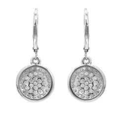 Leverback Diamond Disks Earrings 1/2Ctw(Leverback Diamond Disks Earrings) -NEWWORLD DIAMONDS leverback diamond disks earrings 12ctw for earrings gemstone jewelry 3