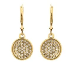 Leverback Diamond Disks Earrings 1/2Ctw(Leverback Diamond Disks Earrings) -NEWWORLD DIAMONDS leverback diamond disks earrings 12ctw for earrings gemstone jewelry 4