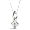 Lucy Necklace 1/3Ct(Diamond Necklace Ribbon Princess)