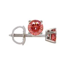 Mandy Earrings 3/4 Ct. T.W. IGI Certified(Pink Diamond Stud Earrings 263244c 75)