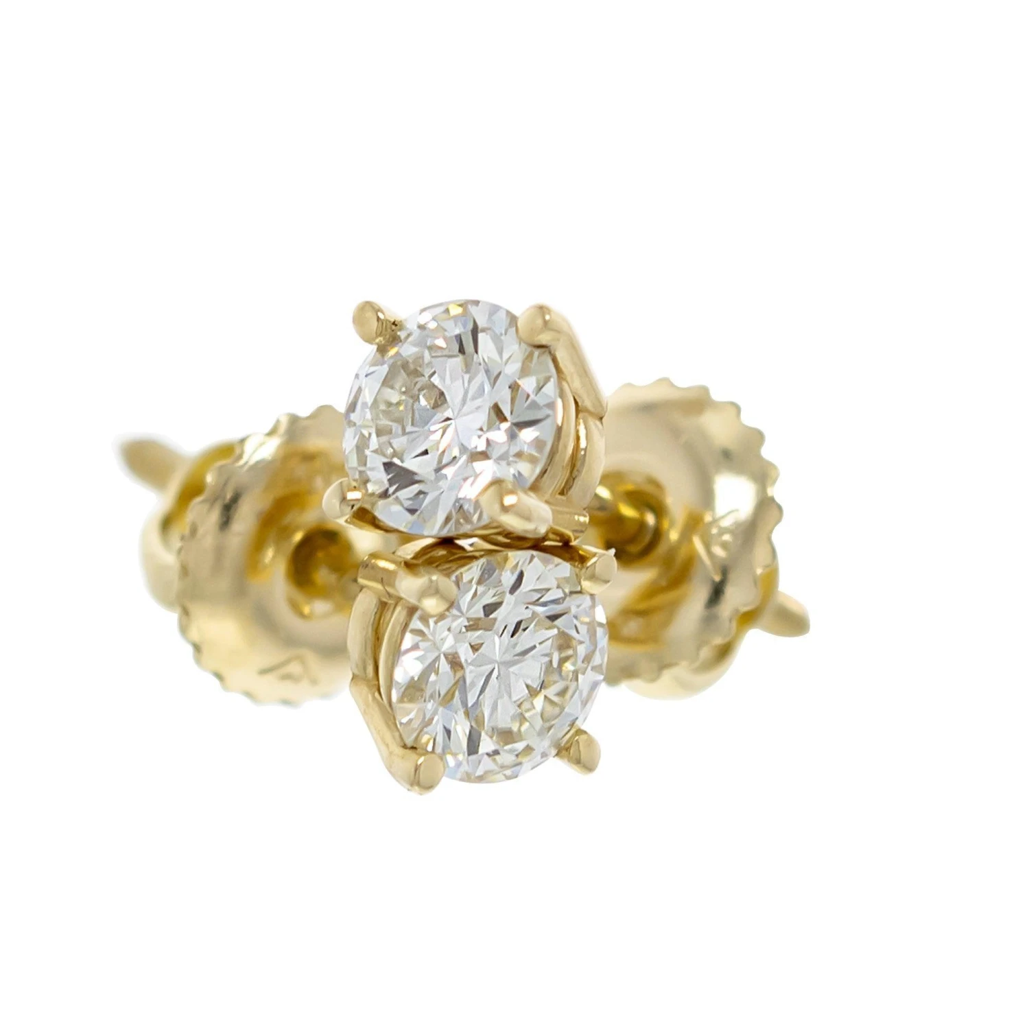 Marilyn Earrings 1.0Ctw. Certified(White Diamond Stud Earrings 263161c1) 4 Marilyn Earrings 1.0Ctw. Certified(White Diamond Stud Earrings 263161c1) - Image 2