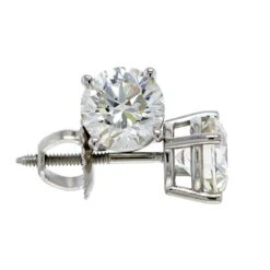Marilyn Earrings 2.0Ctw. Certified(White Diamond Stud Earrings 262108c2)