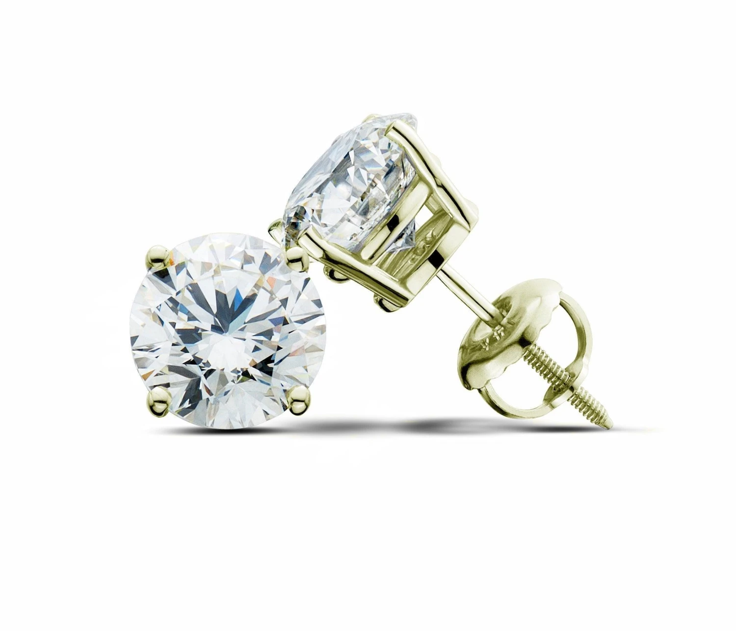 Marilyn Vintage Earrings 3.0Ctw. Certified(Diamond Stud Earrings 263365) 4 Marilyn Vintage Earrings 3.0Ctw. Certified(Diamond Stud Earrings 263365) - Image 2