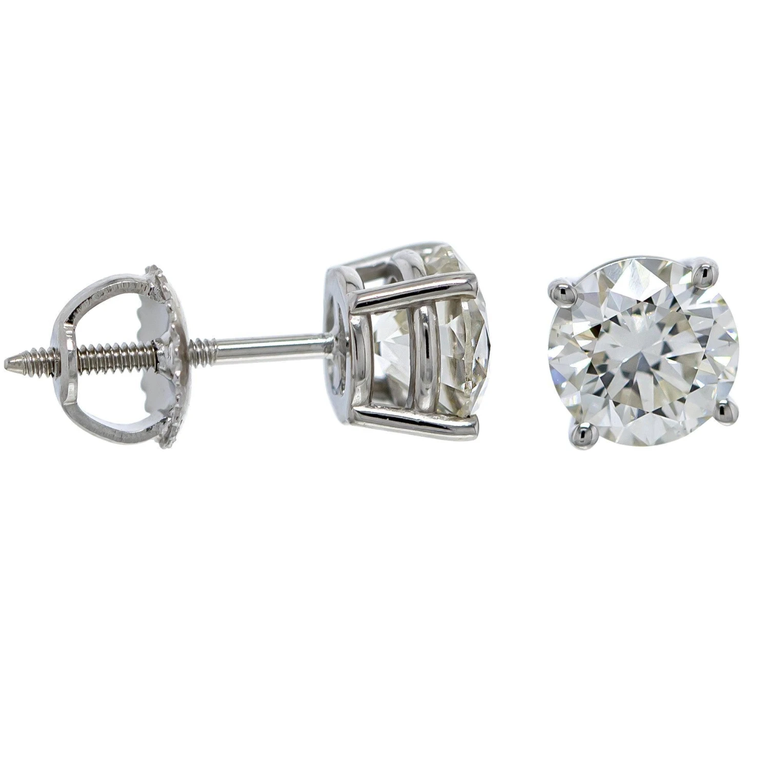Marilyn Vintage Earrings 3.0Ctw. Certified(Diamond Stud Earrings 263365) 6 Marilyn Vintage Earrings 3.0Ctw. Certified(Diamond Stud Earrings 263365) - Image 4