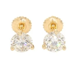Martina Earrings 1 1/2 Ct. T.W. IGI Certified(Martini Diamond Earring 263598) -NEWWORLD DIAMONDS martina earrings 1 12 ct t w igi certified for earrings gemstone jewelry 3