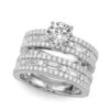 Megan Bridal Set 3.0Ctw(3 Carat Diamond Bridal Set)