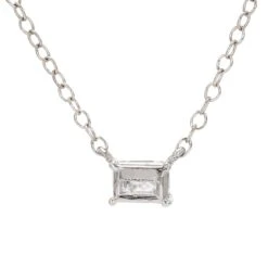 Mia Necklace 1/2 Ct.(Diamond Emerald Cut Solitaire Pendant 453795) 9 Mia Necklace 1/2 Ct.(Diamond Emerald Cut Solitaire Pendant 453795) -NEWWORLD DIAMONDS mia necklace 12 ct for necklace gemstone jewelry 3