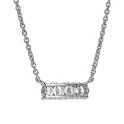Michelle Oval Necklace - 1/2 Ct. T.W.(Michelle Oval Necklace 453870) -NEWWORLD DIAMONDS michelle oval necklace 12 ct t w for necklace gemstone jewelry 4