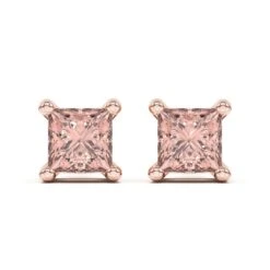 Mina Earrings 1/2Ctw Pink(Diamond Stud Earrings 453785) 16 Mina Earrings 1/2Ctw Pink(Diamond Stud Earrings 453785) -NEWWORLD DIAMONDS mina earrings 12ctw red for earrings gemstone jewelry 6
