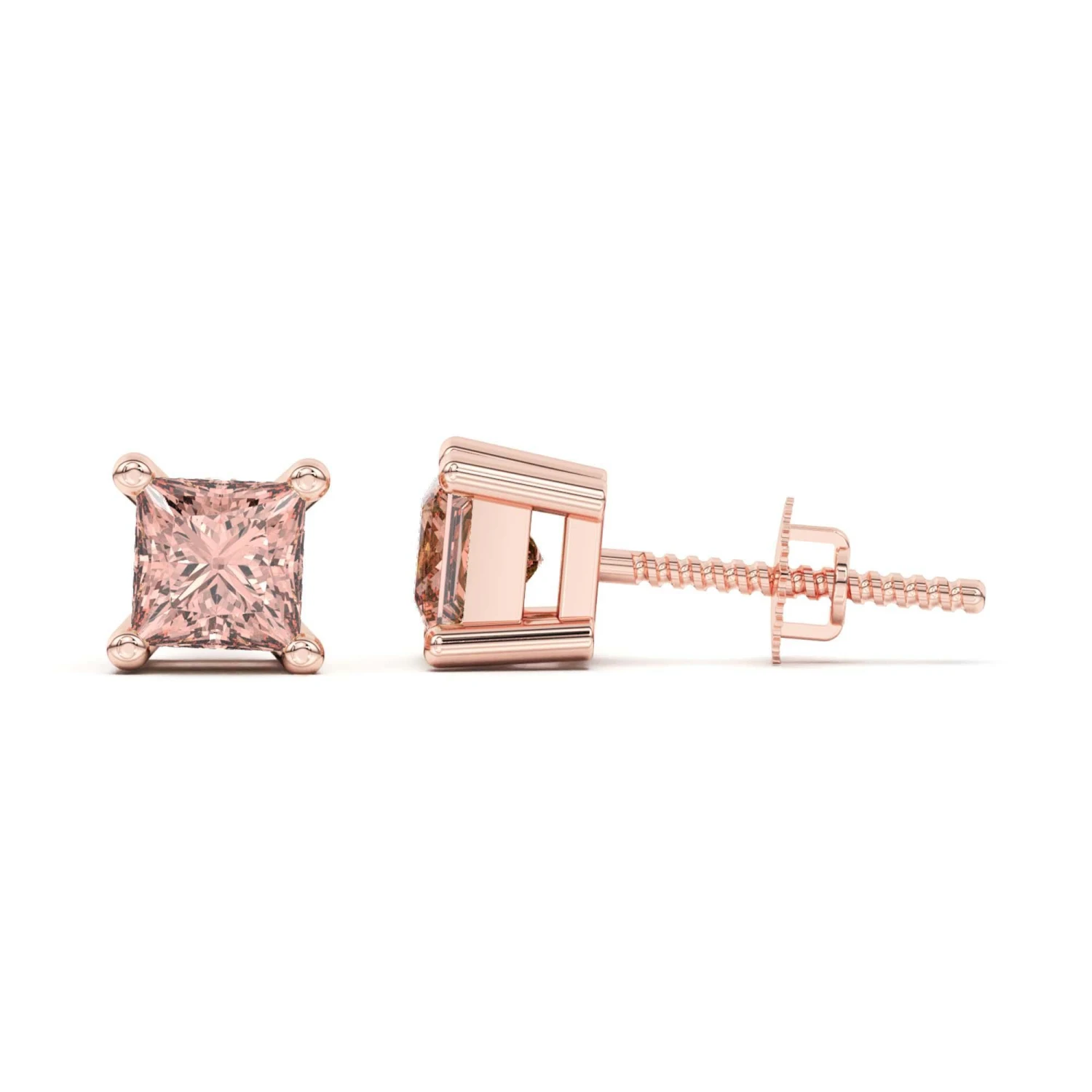 Mina Earrings 1/2Ctw Pink(Diamond Stud Earrings 453785) 11 Mina Earrings 1/2Ctw Pink(Diamond Stud Earrings 453785) - Image 9