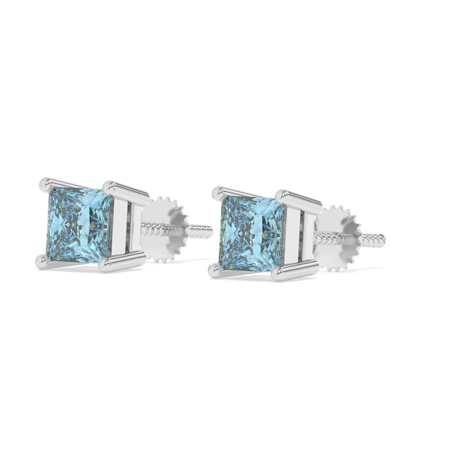 Mina Earrings 1/4Ctw Blue(Diamond Stud Earrings 453928) 4 Mina Earrings 1/4Ctw Blue(Diamond Stud Earrings 453928) - Image 2
