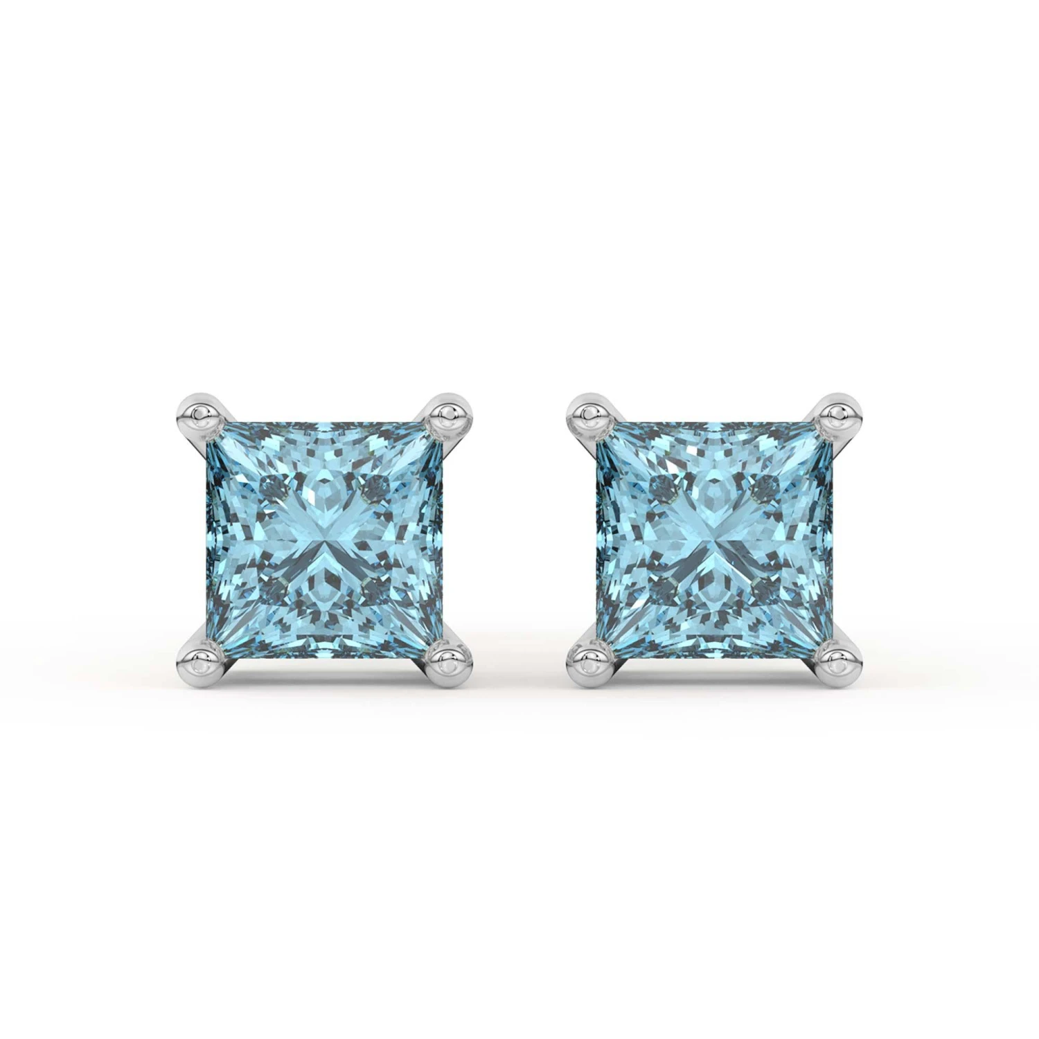 Mina Earrings 1/4Ctw Blue(Diamond Stud Earrings 453928) 3 Mina Earrings 1/4Ctw Blue(Diamond Stud Earrings 453928)