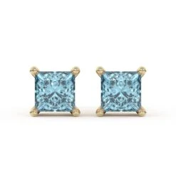 Mina Earrings 1/4Ctw Blue(Diamond Stud Earrings 453928) 15 Mina Earrings 1/4Ctw Blue(Diamond Stud Earrings 453928) -NEWWORLD DIAMONDS mina earrings 14ctw blue for earrings gemstone jewelry 5