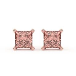 Mina Earrings 1/4Ctw Pink(Diamond Stud Earrings 453783) -NEWWORLD DIAMONDS mina earrings 14ctw red for earrings gemstone jewelry 6