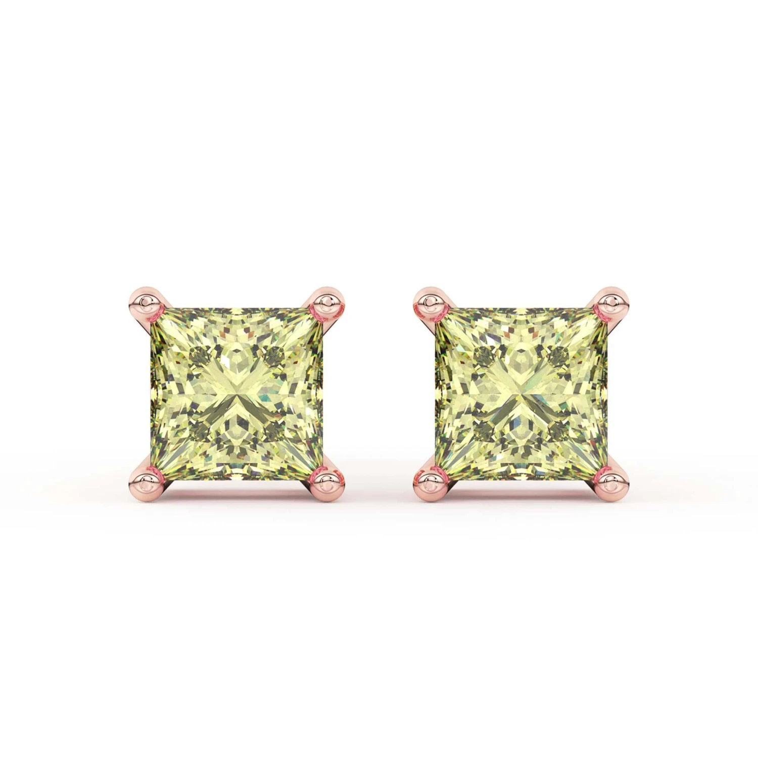 Mina Earrings 1/4Ctw Yellow(Diamond Stud Earrings 453930) 8 Mina Earrings 1/4Ctw Yellow(Diamond Stud Earrings 453930) - Image 6