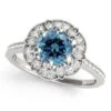 Moriah Blue Halo Engagement Ring(Moriah Blue Halo Engagement Ring) -NEWWORLD DIAMONDS moriah blue halo engagement ring for ring gemstone jewelry 1