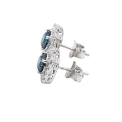 Nadia Earrings 2.00Ctw(Blue Diamond Halo Earrings 457244) 7 Nadia Earrings 2.00Ctw(Blue Diamond Halo Earrings 457244) -NEWWORLD DIAMONDS nadia earrings 2 00 ct t w at new world diamonds for earrings 2 26299452850229