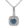 Nadia Pendant - 1 1/2 Ct. T.W.(Blue Diamond Halo Pendant 457242) 2 Nadia Pendant - 1 1/2 Ct. T.W.(Blue Diamond Halo Pendant 457242) -NEWWORLD DIAMONDS nadia pendant 1 12 ct t w at new world diamonds for pendant 1