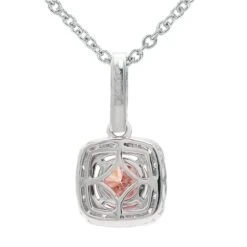 Nadia Pendant - 1 1/2 Ct. T.W.(Pink Diamond Halo Pendant 457241) -NEWWORLD DIAMONDS nadia pendant 1 12 ct t w for pendant gemstone jewelry 3